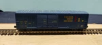 Scale Microtrains Golden West 50' Double Door Boxcar. Fixed Price $20.00.