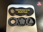 Rugged Obsidian 9 45 Multi Tool Wrench Front Piston Tri Lug *end Cap(rea. Fixed Price $18.95.