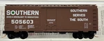 Scale Micro-trains 21100 Southern 40 Plug Door Box Car #505603. Fixed Price $12.00.