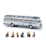 Brekina 1/87 Ho Scale 1965-67 Kassbohrer Setra S-12 Starline Bus +6 Noch Figures. Fixed Price $70.65.