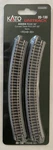 Kato 20-130 Scale Degree 13-3/4" Radius Curved Unitrack (4) Pcs. In Package. Fixed Price $12.95.
