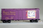 5448 Scale Micro Trains 40' Box Car 12 Days Of Christmas Series 7 Swans Swim. Fixed Price $29.95.
