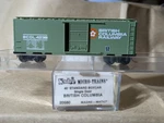 Micro-trains #20580 British Columbia Boxcar Scale. Fixed Price $15.33.