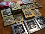 Vintage 1974-2024 Mma Silver Snowflake Christmas Ornament W/ Box Annual Met. Fixed Price $82.50.