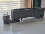 Ho Scale 48 Ft Triaxle Woodchip Live Floor Braced Trailer Undecorated Kit 3D.... Fixed Price $17.99.