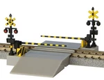 Rokuhan Z Gauge S045-1 Railroad Crossing Japanese Type Track Brand New. Fixed Price $23.33.