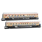 Micro-trains 98302265 Strates Shows Carnival Heavyweight Passenger Set. Fixed Price $59.95.