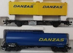 Marklin New #47422 Ho 1/87 Scale Swiss Sbb-cff Piece Freight Car Set Danzas. Fixed Price $49.99.
