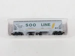 Scale Micro-trains Mtl 09400150 Soo Line 3-BAY Centerflow Hopper #73469. Fixed Price $24.95.