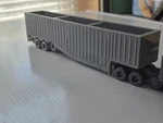 Ho Scale 53 Foot Opossum Belly Woodchip Trailer Double Drop 4 Axle.... Fixed Price $17.24.