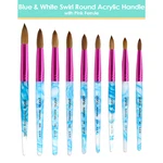 Usa #1 Famous Pana Top Quality Kolinsky Acrylic Round Nail Brush Size 6 22. Fixed Price $27.99.