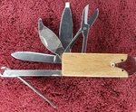 Kikkerland - Fox Manicure Set Nail Clipper Multitool Beechwood. Fixed Price $8.95.