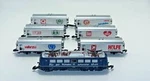 Rklin Mini-club 8113 Electric Locomotive Set & 6 Freight Cars Z Scale New. Fixed Price $322.79.