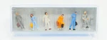 Preiser Mini-figures 14000, Walking Passengers With Luggage, Ho Scale. Fixed Price $12.95.