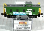 Micro-trains Scale 36' Steel Caboose Burlington Northern Christmas 10044063. Fixed Price $44.95.