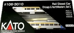New Kato N-scale Chicago & Northwestern Rail Diesel Cars (set C-RDC-1 RDC-2). Fixed Price $167.40.