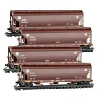 Micro Trains Bay Hoppers Atsf 4-CAR Runner Pack #237 98300237. Fixed Price $118.76.
