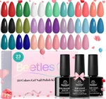 Beetles Gel Nail Polish Set, 23PCS Kit, 20 Colors Pink Green Blue. Fixed Price $18.00.