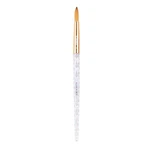 Kiara Acrylic Brush #8 - Clear 100% Pure Kolinsky, Crystal Cut Handle. Fixed Price $64.35.