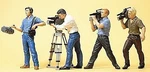 Preiser People Working Film Crew (4) - Model Railroad Figures Ho Scale. Fixed Price $35.08.