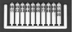 Tichy Trains 8246 Ho Scale Concrete Milepost Markers #51 To 100 -- Whi. Fixed Price $8.99.