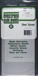 Evergreen Plastic Styrene Clear Sheet .015X6X12 (2) - Model Railroad Scratch. Fixed Price $5.65.
