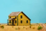 Scale Laser Cut Railroad Section House 1 Kit. Fixed Price $16.95.