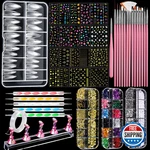 Fandamei Nail Art Brushes Kit Dotting Tools. Fixed Price $15.40.