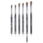 Siyuwuro 6PCS Kolinsky Sable Nail Brush French 2 Way Professional Uv. Fixed Price $38.82.
