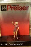 New Ho Scale Preiser Woman Pointing To The Sky Figure # 28190. Fixed Price $6.35.