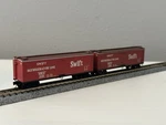 40 Swift Refrigerator - Micro Trains Scale Wood Reefer Boxcar Lot Of 2. Fixed Price $22.99.
