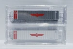 Apl. Scale. 2 X 48' Rib Side Containers. Micro Trains Line. New.. Fixed Price $42.26.