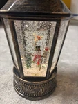 Christmas Globe Water Swirling Lighted Visit With Snowmen Lantern. Fixed Price $16.50.