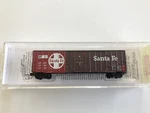 Z Scale Santa Fe 50' Rib Side Box Car Micro-trains Mtl #511 00 210. Fixed Price $35.99.