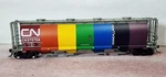 Canadian National Rr Rainbow Cylindrical Hopper 370704 Intermountain 45225-03. Fixed Price $59.95.