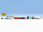 Noch Ho Scale Detail Parts - Scenic Accessory Sets Train Station Seats/luggage. Fixed Price $19.99.