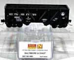 Micro-trains Line Scale 33' Twin Bay Hopper W/load Baltimore & Ohio 05700080. Fixed Price $22.95.