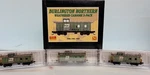 Scale Micro Trains 36' Riveted Steel Caboose Burlington Northern Weathered 3PK. Fixed Price $97.98.