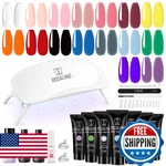 Rosalind 16 Colors Poly Nail Gel Kit With Mini Lamp - Clear Neon Starter For. Fixed Price $54.01.