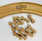 Wooden Train Track Dog Bone Connectors Compatible With Thomas Ikea Brio Lot X12. Fixed Price $5.99.