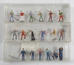 (3) Merten Ho Scale Figure Sets Original Boxes (lot 4405). Fixed Price $35.00.