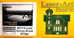 Laser Art Structures Branchline Trains #874 Scale Stoney Brook Bridge - New. Fixed Price $42.00.