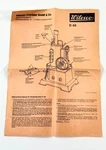 Vtg Wilesco D45 West Germany Steam Engine Toy Original Instructions. Fixed Price $74.99.