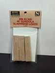 Micro Trains Gondola Slabwood Loads Railroad Accessories Scale 49943940. Fixed Price $12.50.