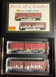 Scale Micro-trains Birds Of Feather Graffiti Box Car 2-PACK 02544008 Mint. Fixed Price $94.95.