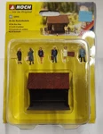 1/87 Ho Scale Noch 12015 : At The Bus Stop - 6 Pre Painted Figures And Shelter. Fixed Price $44.99.