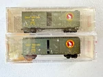Micro-trains #20406-2 Scale Great Northern (2-PACK) 40' Sd Box Cars-sealed. Fixed Price $34.99.
