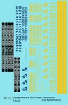 K4 Scale Decals Chesapeake And Ohio Diesel Locomotive Yellow Full Name C&o. Fixed Price $8.15.