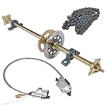 29" 32" 44" Go Kart Rear Live Axle Kit, Sprocket+hub+brake Assembly+chain+disc. Fixed Price $143.57.