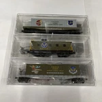 Lot Of 3 Usaac Micro Trains Heavenly Body, Nose Art Caboose Scale Surprise. Fixed Price $104.99.